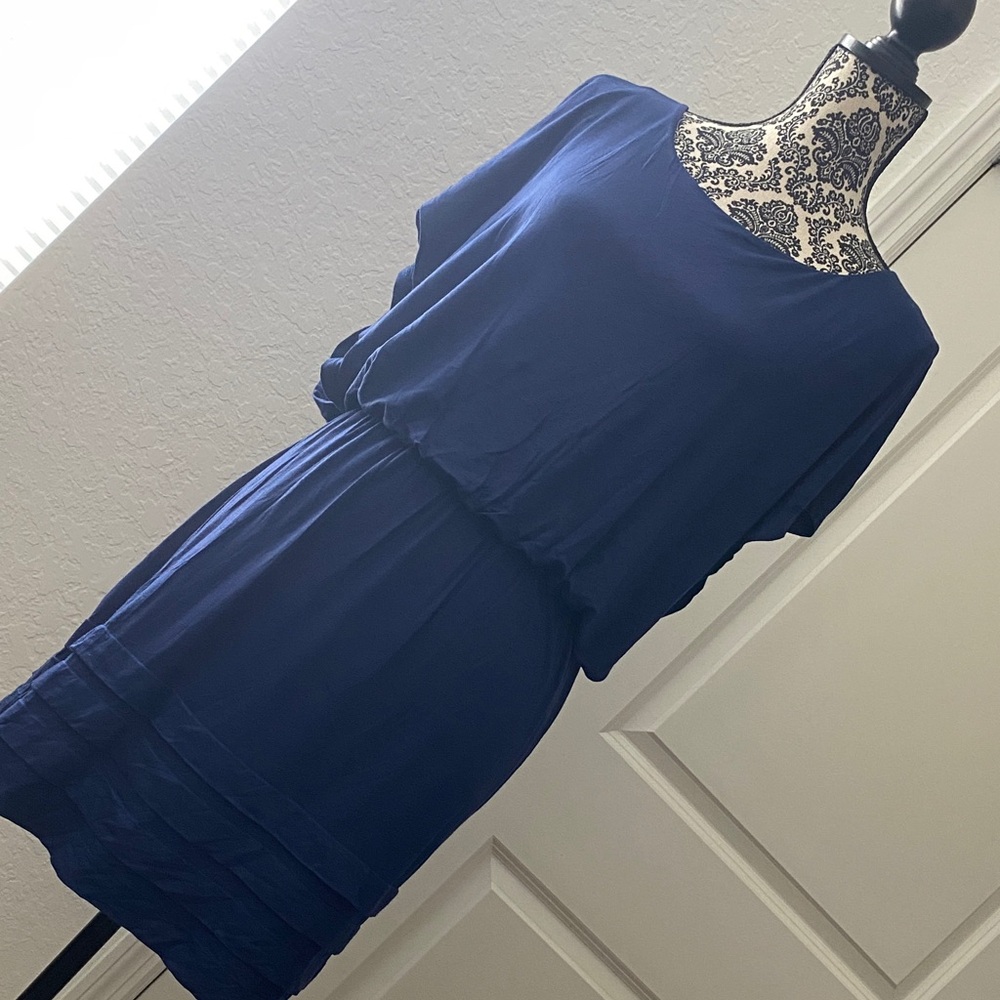 Elegant Blue Women's Dress